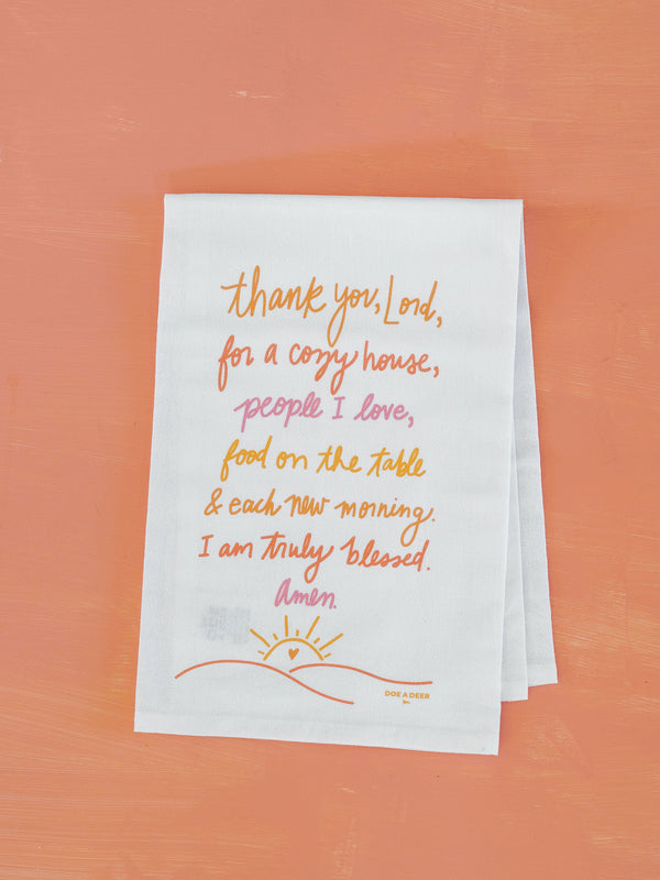 Thank You Lord - Flour Sack Towel