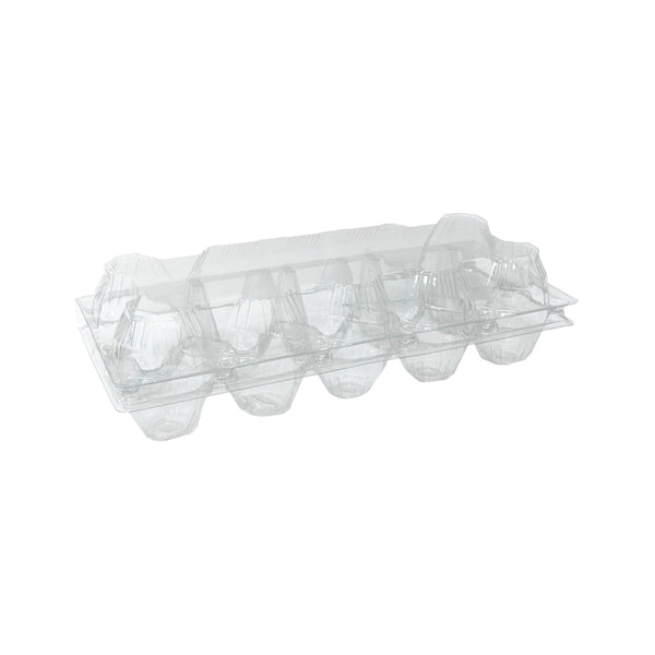 10-Egg Carton - Clear Plastic