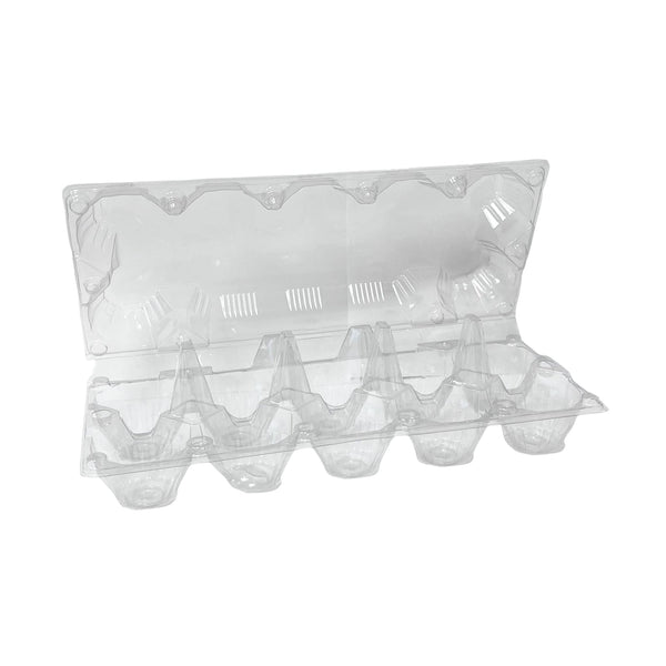 10-Egg Carton - Clear Plastic