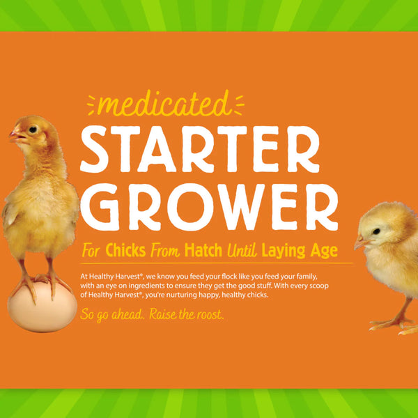 18% Healthy Harvest Medicated Starter/Grower - 5 lb