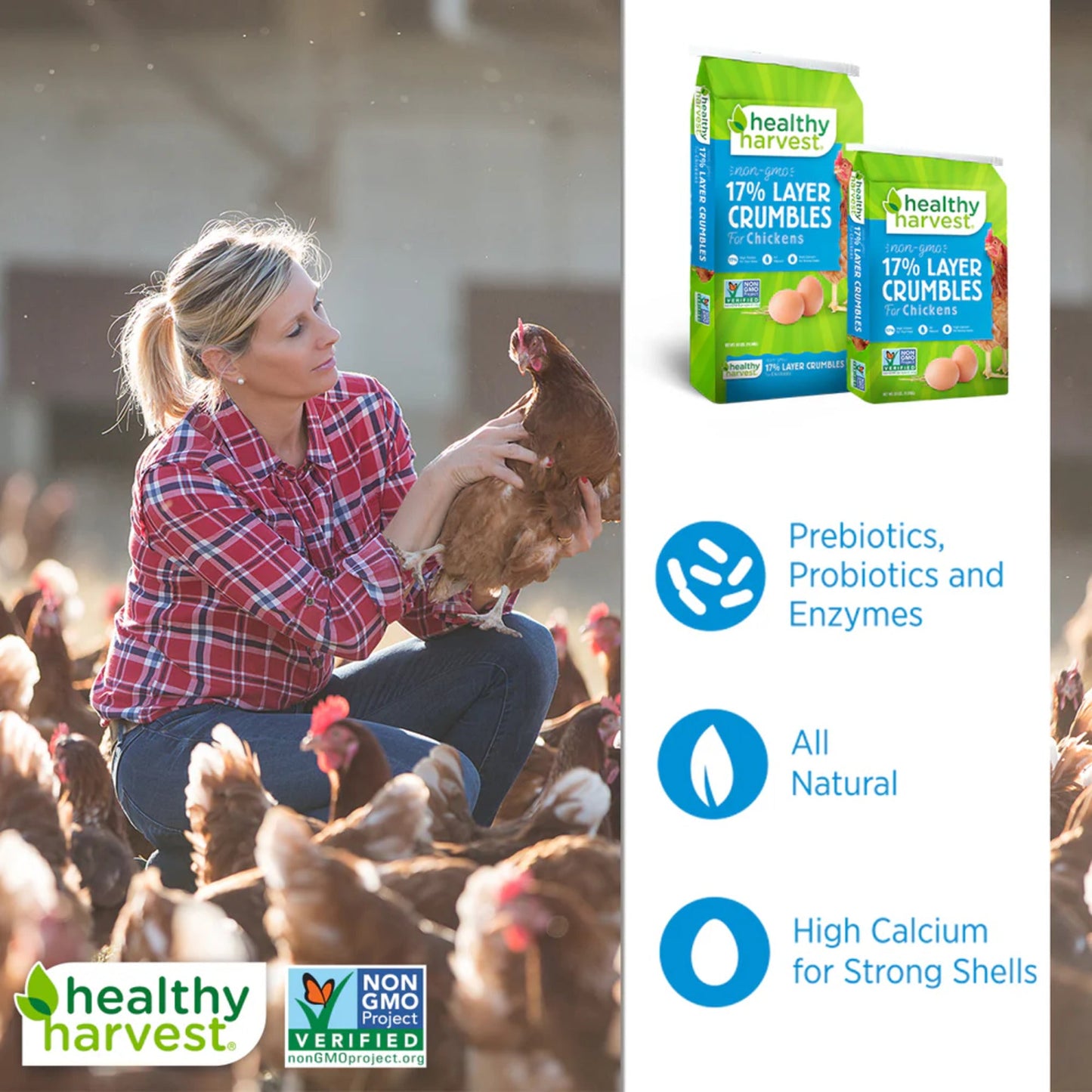 Miettes de couches Healthy Harvest 17 % sans OGM