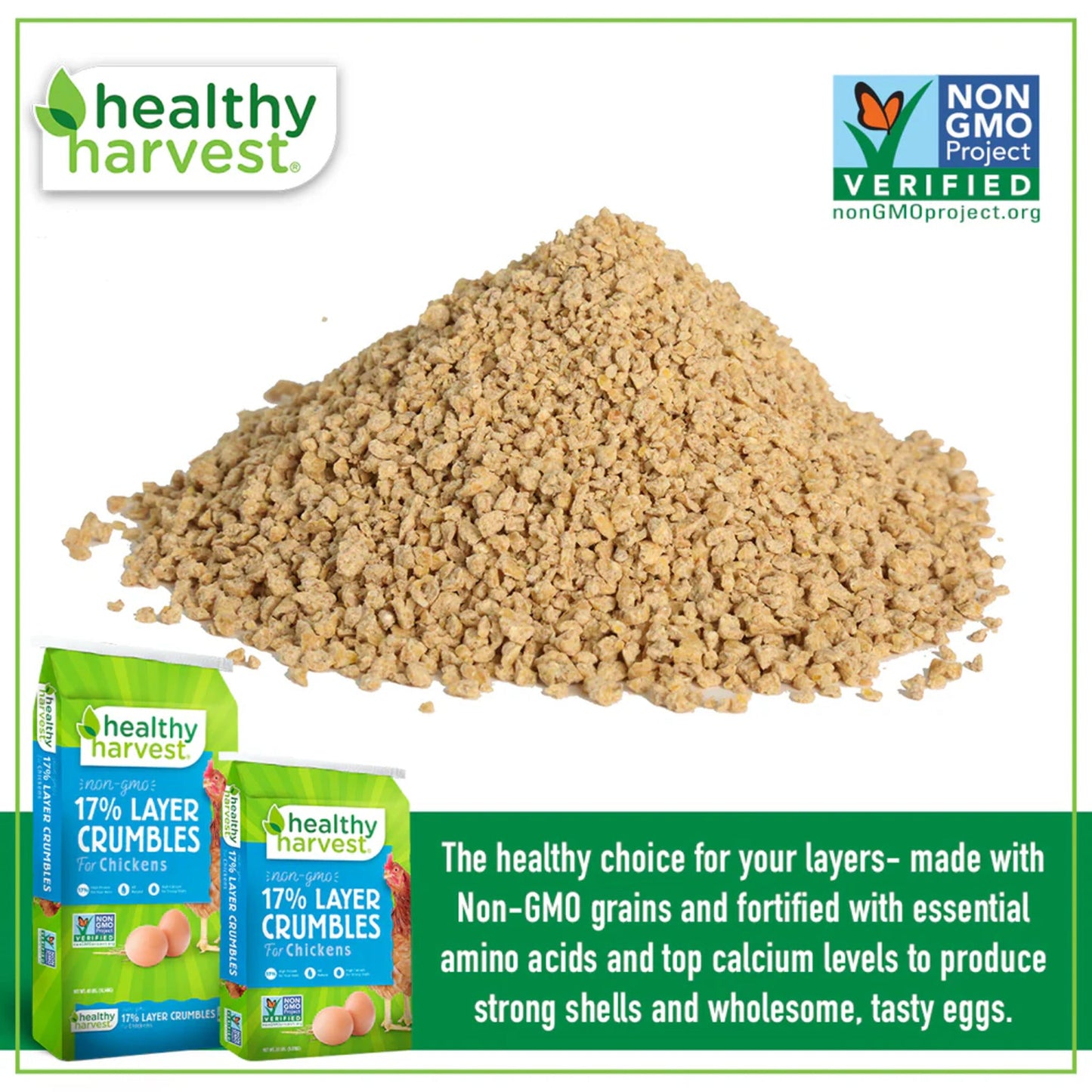 Miettes de couches Healthy Harvest 17 % sans OGM