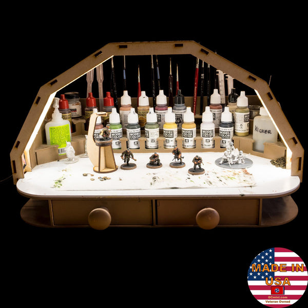 LED Light Add-On For Painting Stations - Fully Assembled with Power Supply