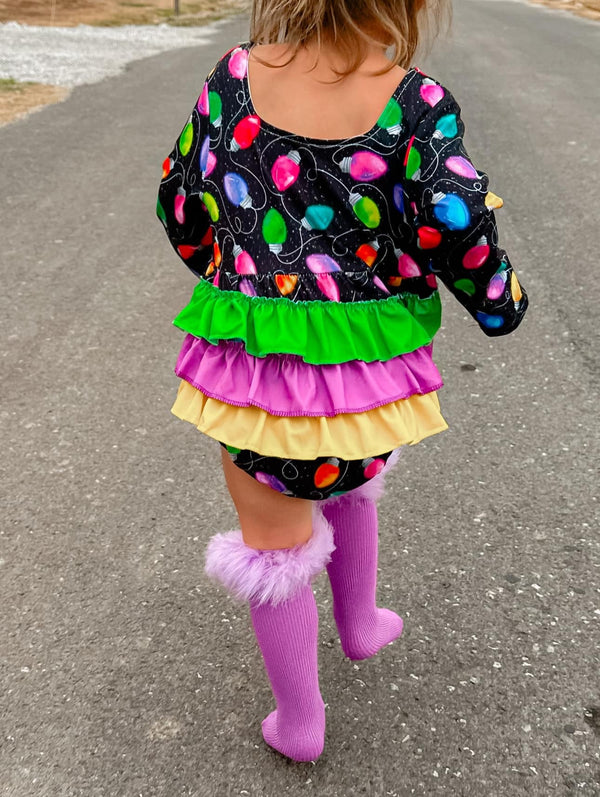 Lights ruffle romper