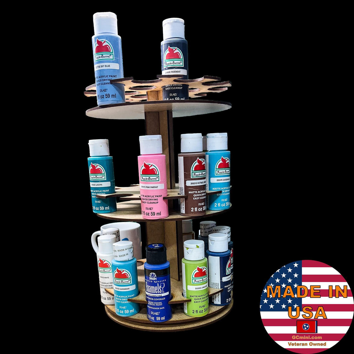 Rotating Paint Rack - For 2oz Craft Paints – NORTH STAR FARMS