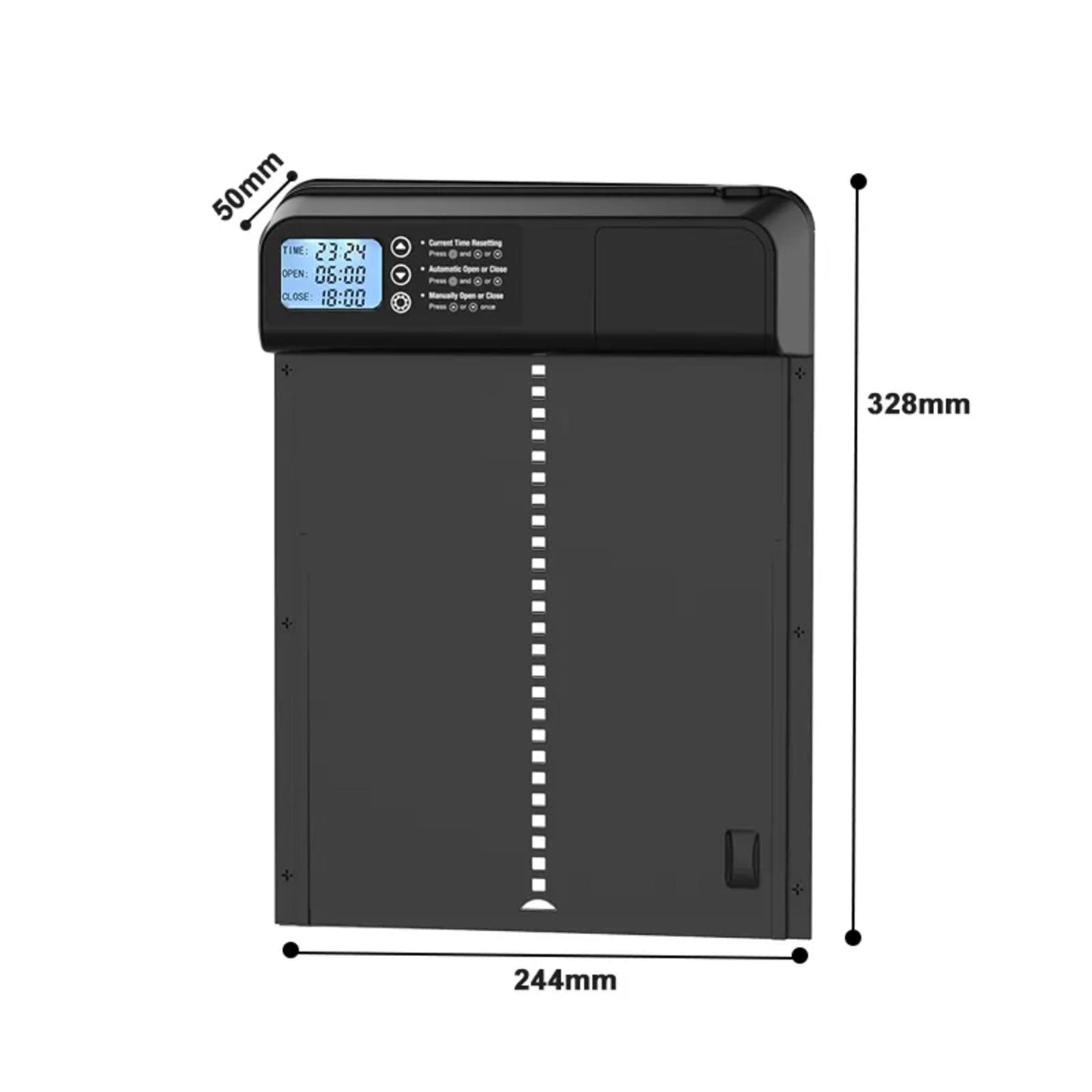 Porte de poulailler automatique intelligente avec minuterie