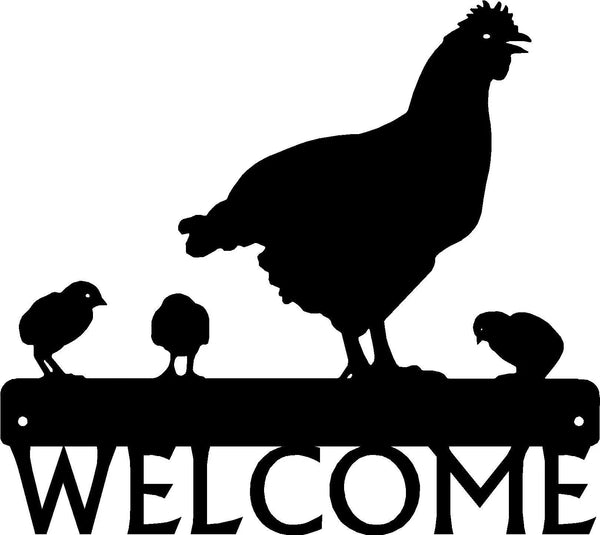 Hen & Chicks - Chicken Welcome Sign