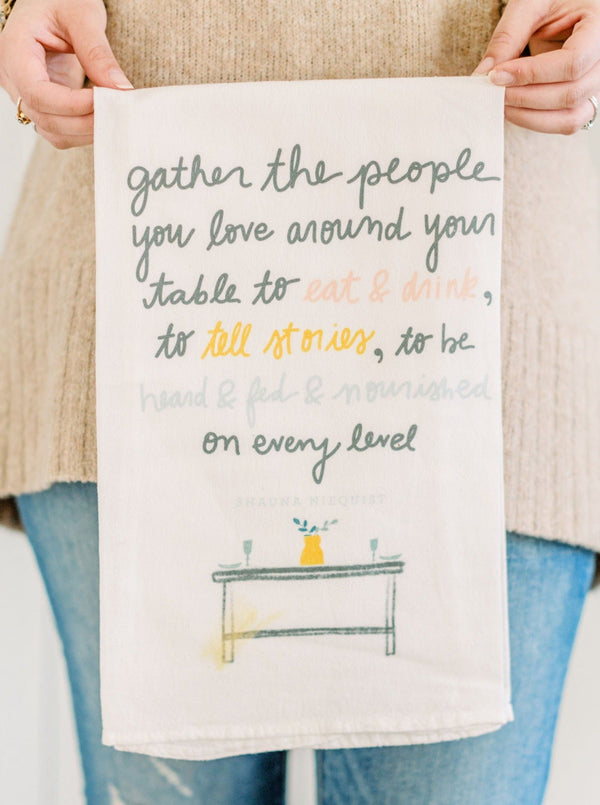 Gather Around Your Table - Flour Sack Towel