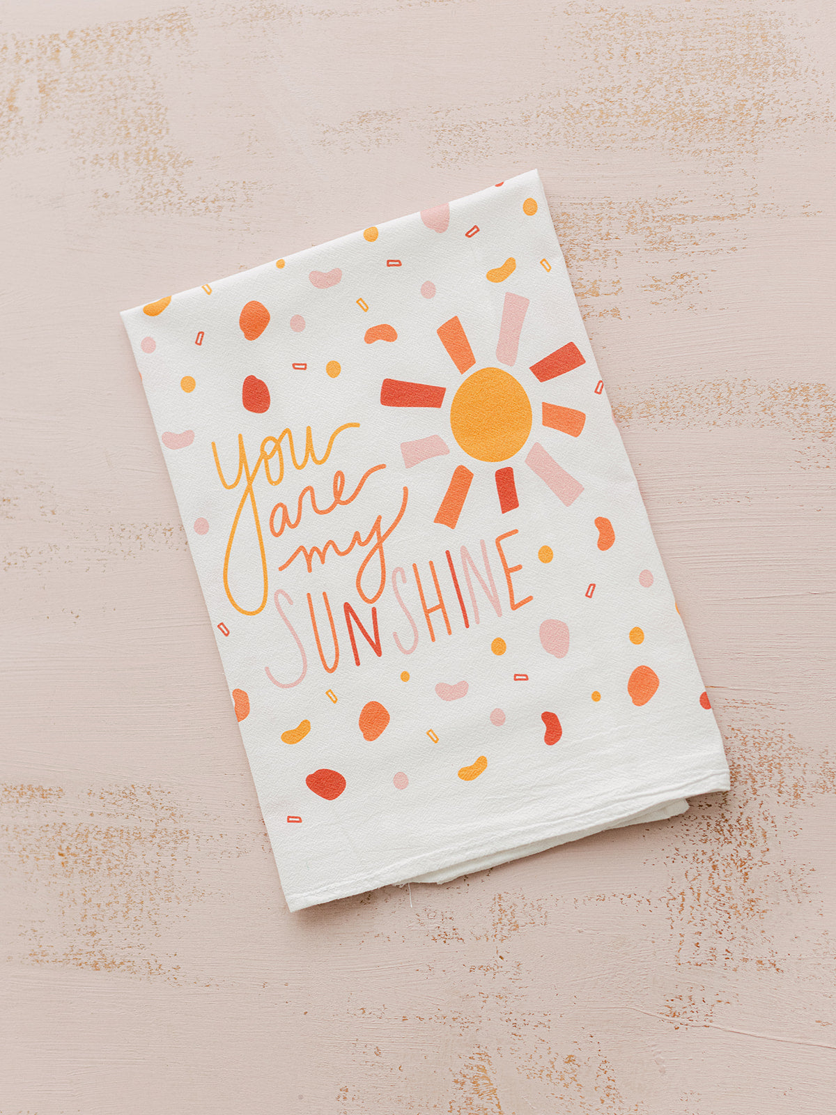 Tu es mon rayon de soleil - Serviette en sac de farine