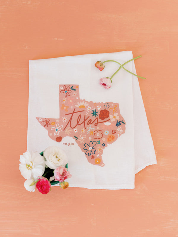 Texas Floral Towel