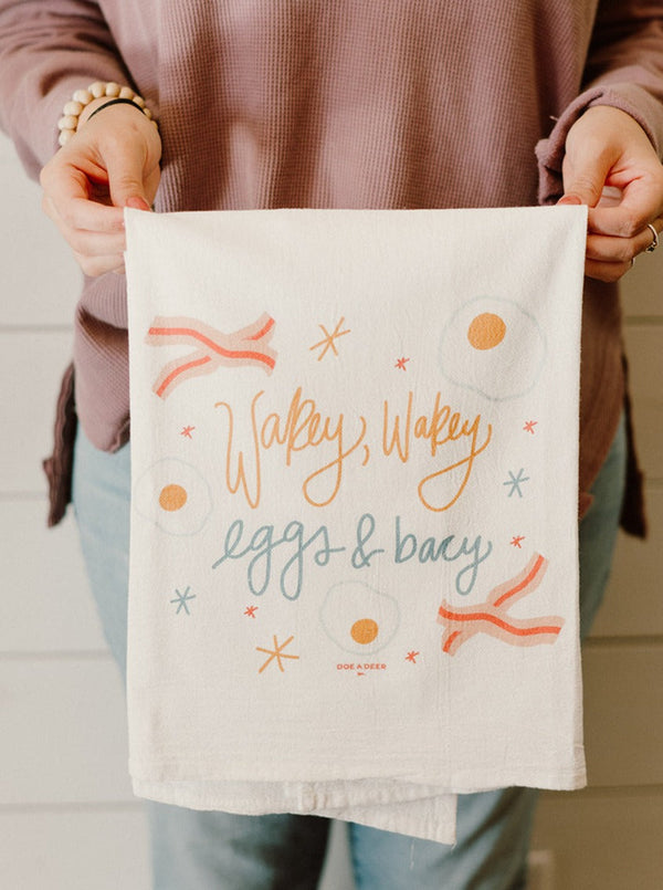 Wakey Wakey Eggs & Bacy - Flour Sack Towel