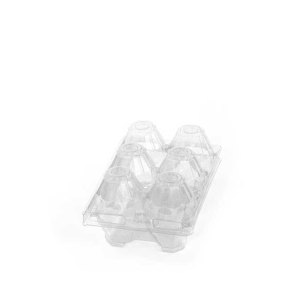 6-Egg Carton - Clear Plastic