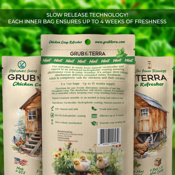 GrubTerra Coop Refresher | Mint or Rosemary Thyme