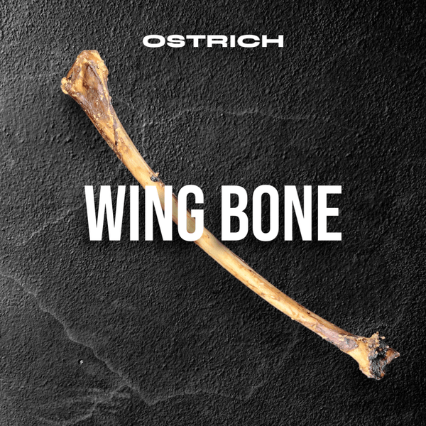 Ostrich Wing Bone. Long-lasting, Natural Dog Gnaw Treat by Savannah Pet Food