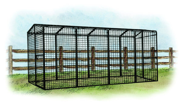Walk-In 15 ft. Chicken Run (6'6"W x 15'L x 6'3"H)