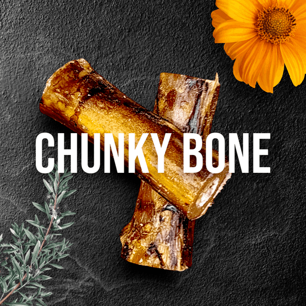 Ostrich Chunky Bones. Long-lasting, Natural Dog Gnaw Treat by Savannah Pet Food