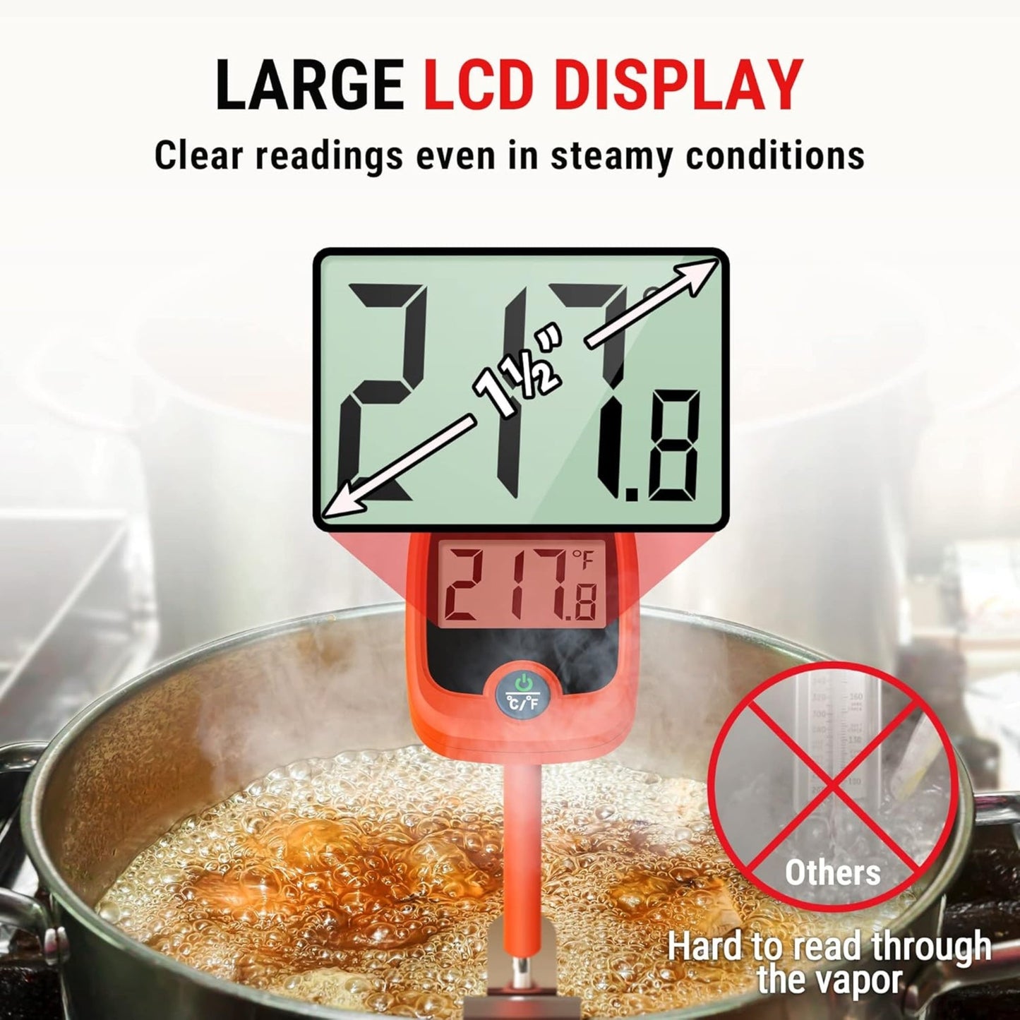 Thermomètre à viande à lecture instantanée ThermoPro TP509 avec clip pour casserole