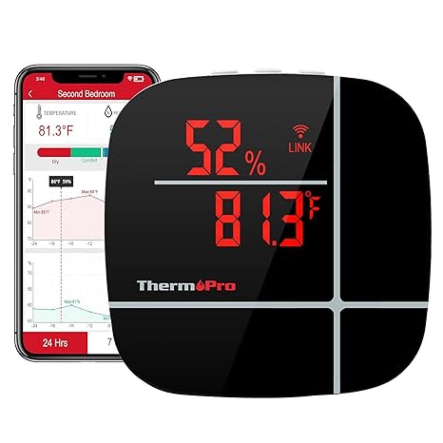 Thermomètre et hygromètre WiFi ThermoPro TP90