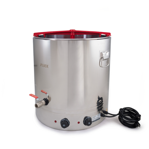 Stainless Steel Poultry Scalder with Manual Dunker, 26 Gal