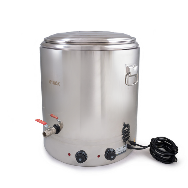 Stainless Steel Poultry Scalder with Manual Dunker, 26 Gal