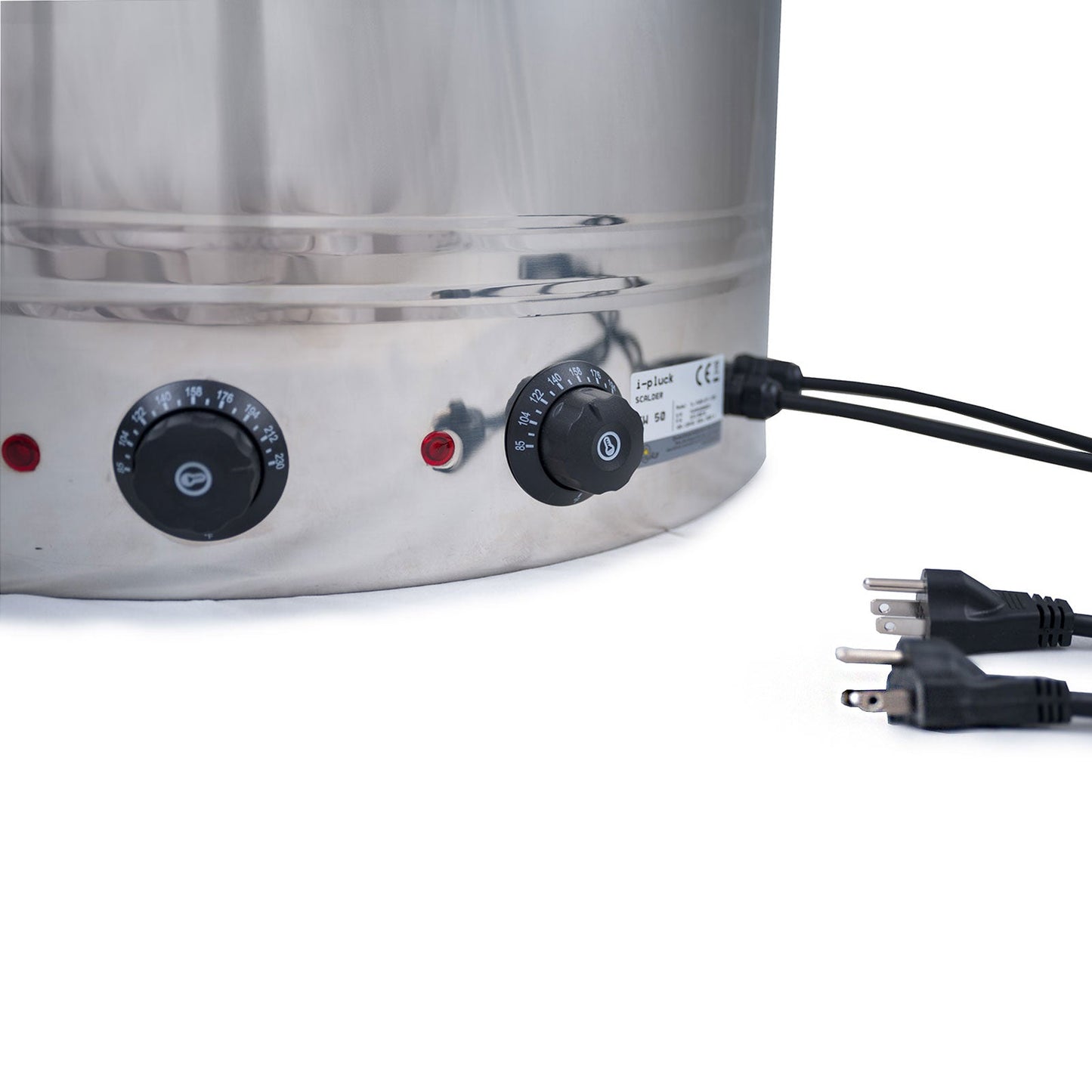 Échaudoir à volaille en acier inoxydable avec plongeur manuel, 26 gal