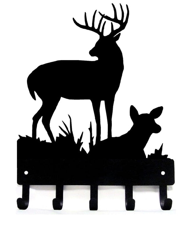 Deer Doe and Buck Family 2- Key Rack