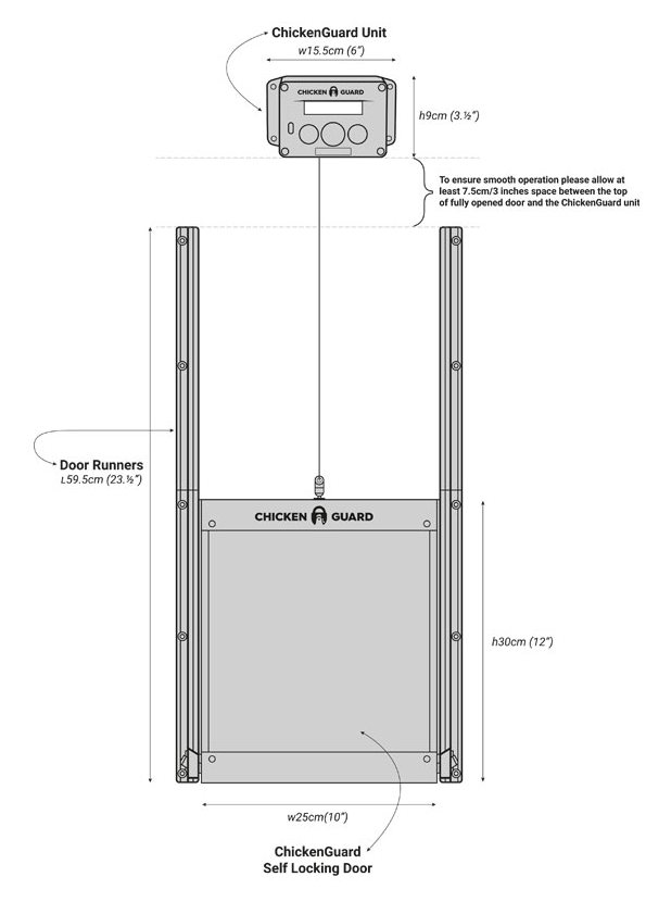 ChickenGuard Pro with Self-Locking Door Kit